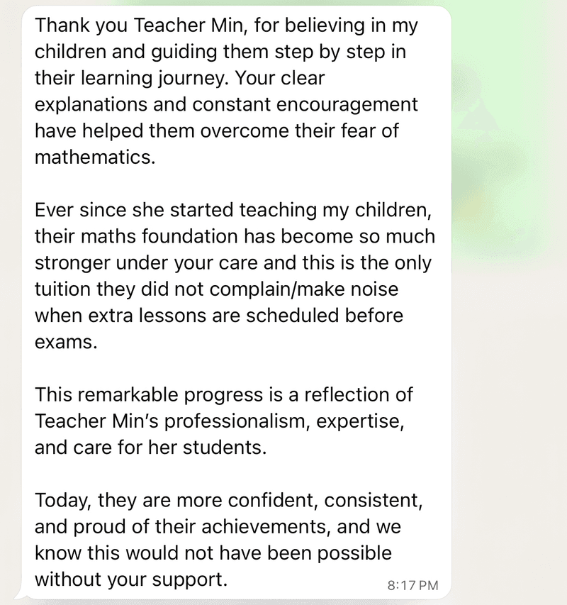 Parent feedback on online class effectiveness