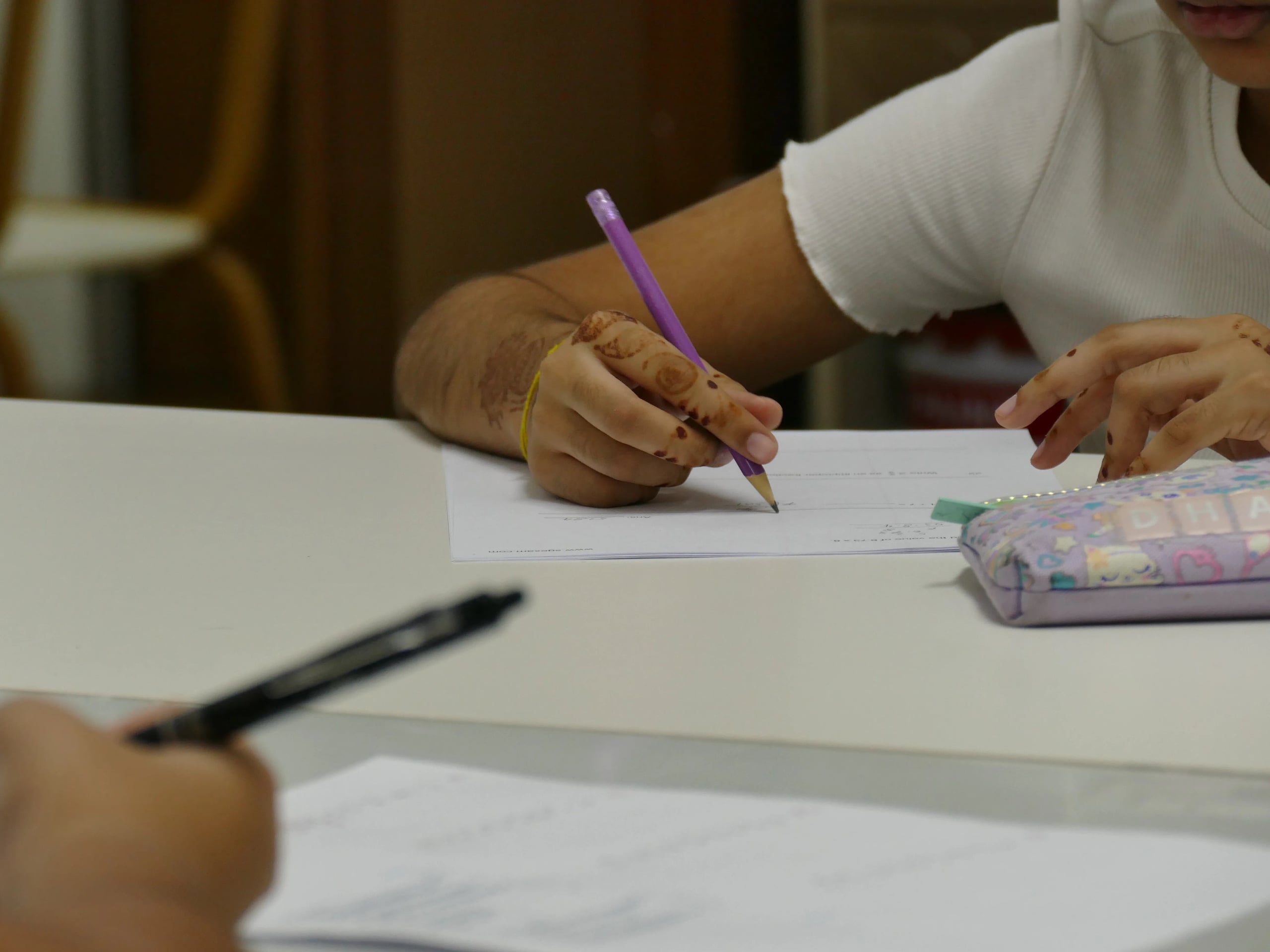 Primary Mathematics students learning together