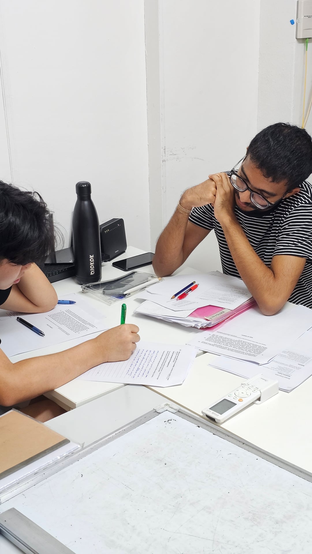 Ancourage Academy Secondary Humanities students analysing source texts during a lesson