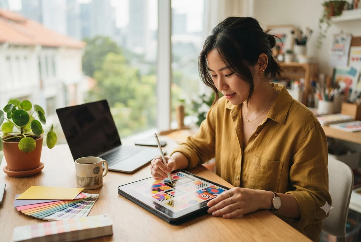 Create marketing graphics with AI workshop at Ancourage Academy