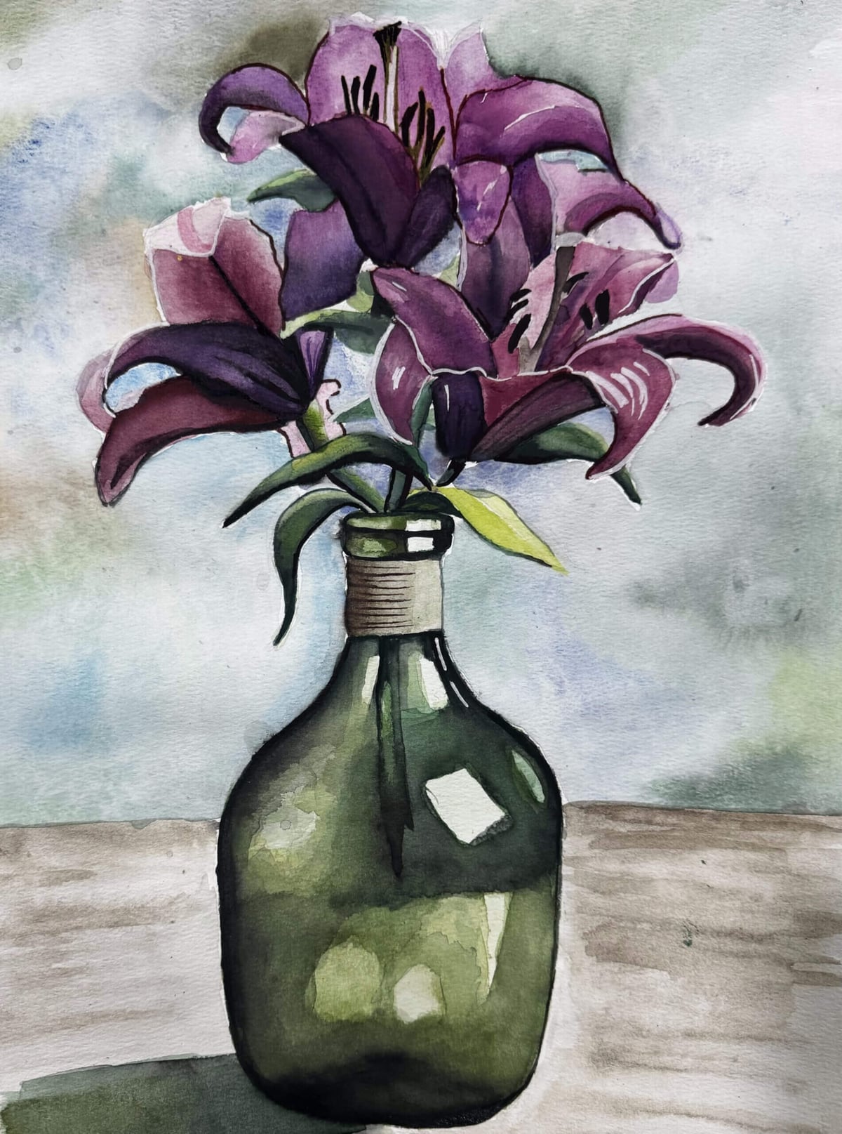 Acrylic still life painting by Art by Ancourage student